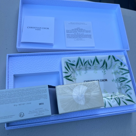 Dior Green and White Bath Accessories Set by Christian Dior NEW - Picture 3 of 10